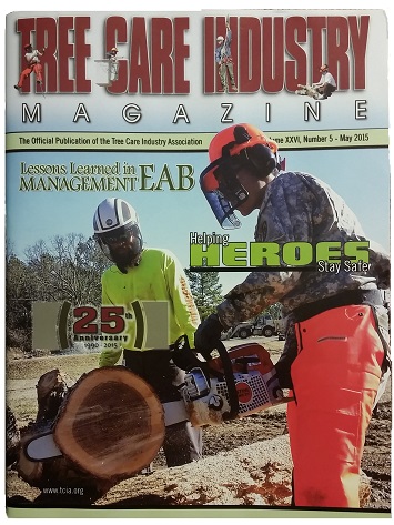 Arbormax tree Service on the cover of TCI magazine